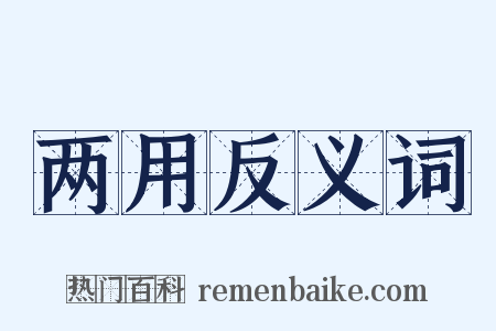 两用反义词是什么意思的图片